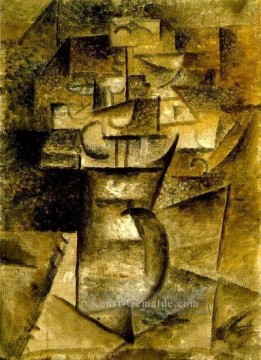  ist - Vase fleurs 1910 cubist Pablo Picasso